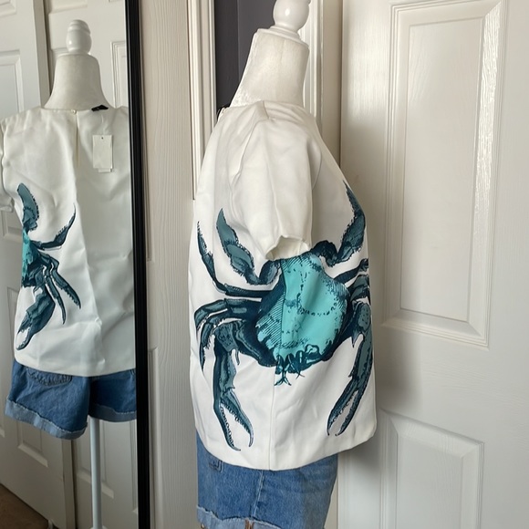 🌟2X HOST PICK! ⬇️REDUCED! J.Crew white crab top - Picture 7 of 9